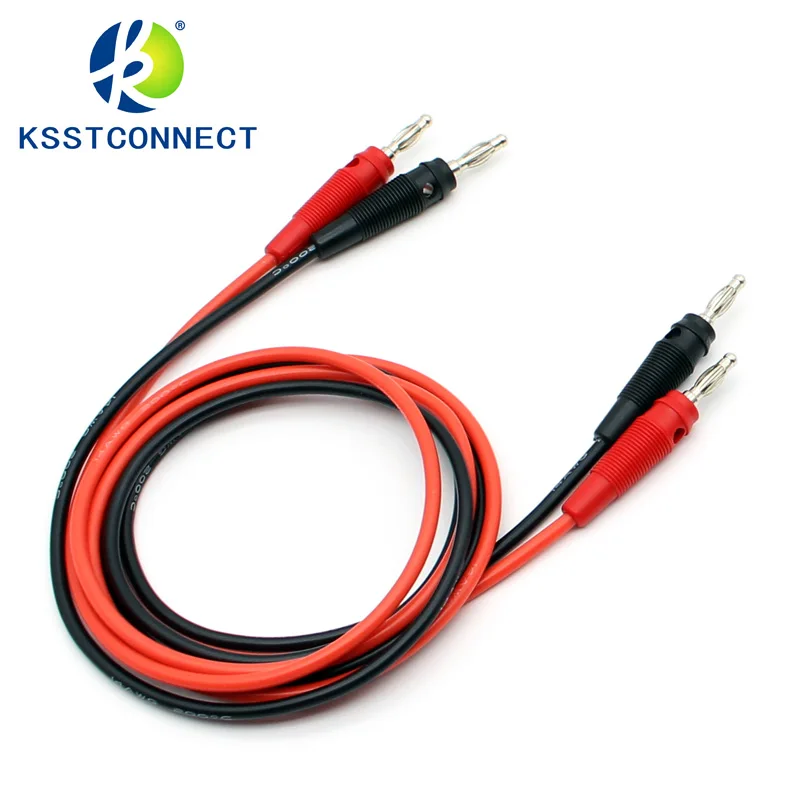 Силиконовый провод TL137 14AWG штекер типа банан 4 мм испытательный для телефона|plug