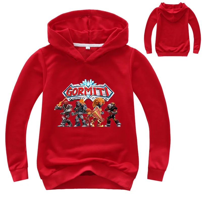 2020 Gormiti New Kids Hoodies Children Clothes Boys Long Sleeve Baby Sweatshirt Ryan Toys Review Coat Cartoon Girls Tops Tees | Детская