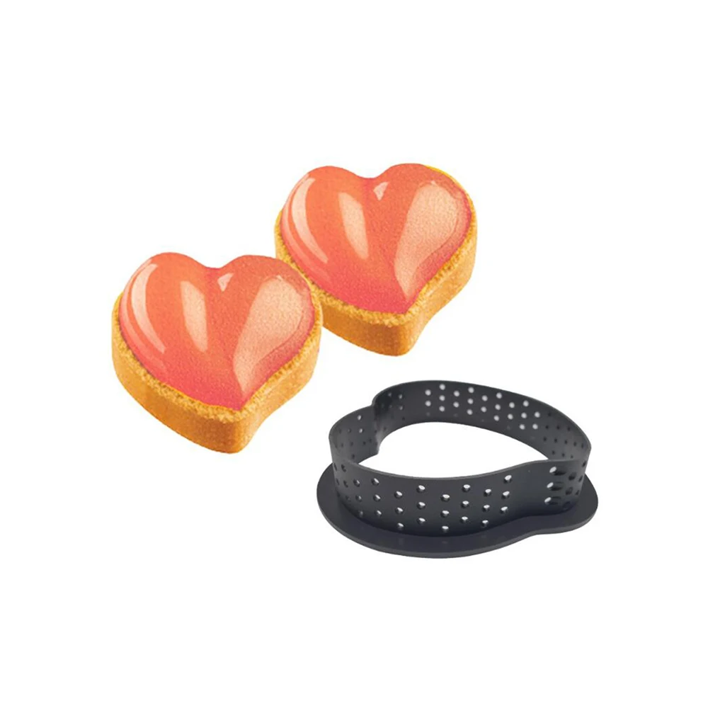 Квадратные прямоугольные Инструменты для выпечки в виде сердца пластиковые