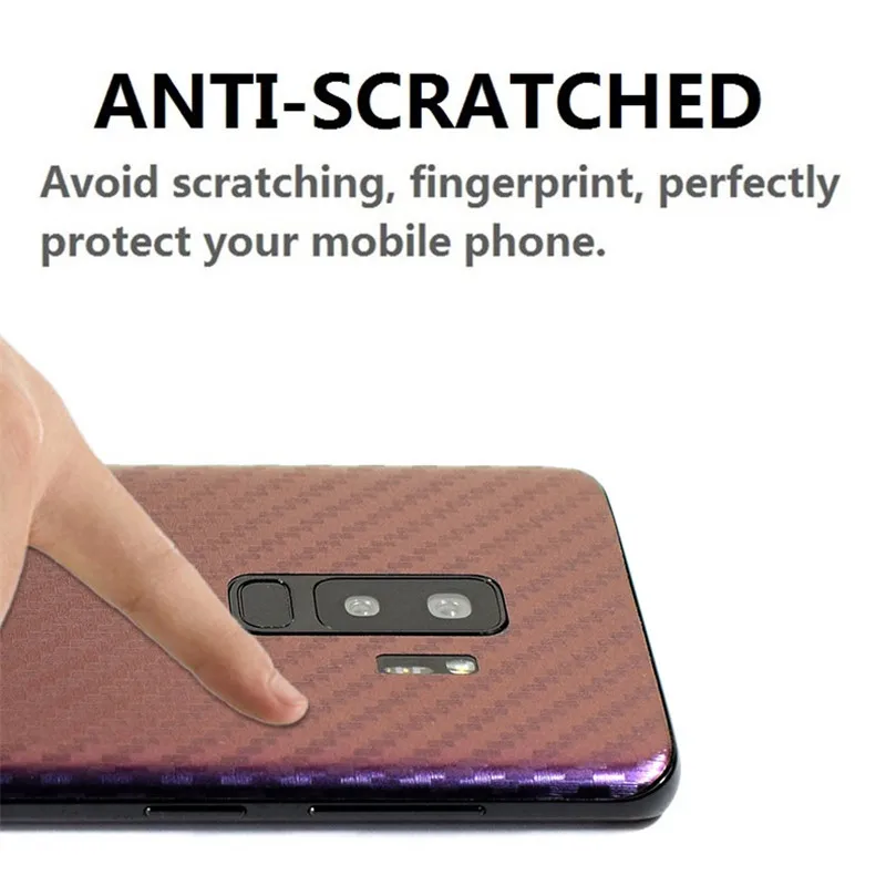 Градиентные цветные наклейки для samsung S10 Plus S10E S9 S8 S7 Edge защитная пленка из углеродного волокна аксессуары для мобильных телефонов EEMIA