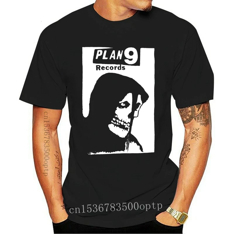 

Футболка с надписью New Plan 9, Misfits, Samhain, Danzig, черный флаг, круглые джерки, подарок, высокое качество, футболка