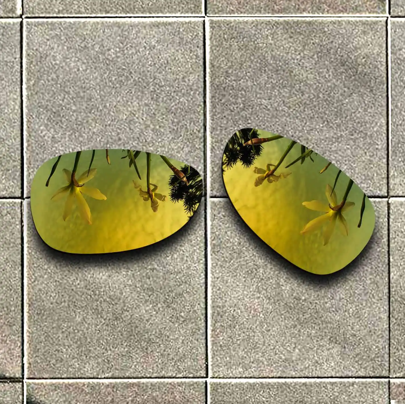 24K золотые поляризованные солнцезащитные очки Сменные линзы для оправы Oakley Felon 100%