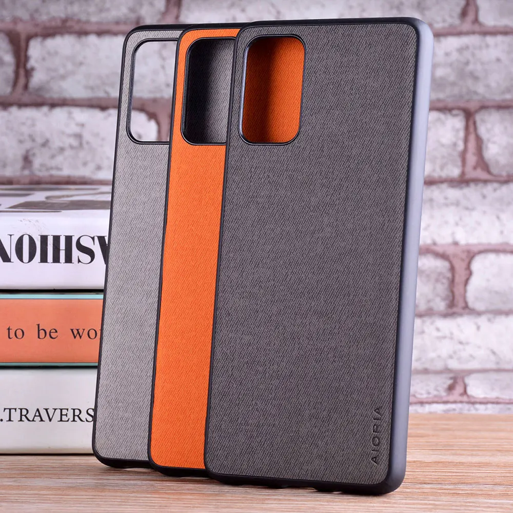 Чехол для Samsung galaxy S20 Plus Ultra FE coque роскошный текстильный кожаный мягкий жесткий