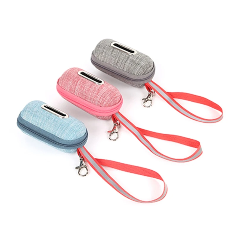 

Portable Pet Dog Poop Bag Dispenser Pick-Up Bags Holder With Rope Cleaning Waste Garbage Box