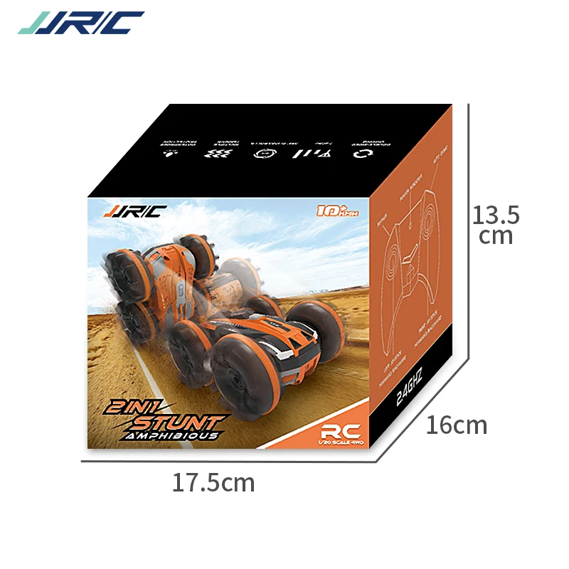 JJRC Q81 1:20 2 4G в 1 двухсторонний амфибия вращение на 360 градусов RC автомобиль