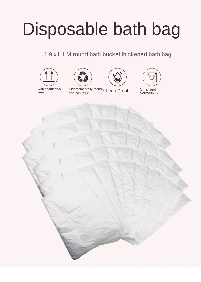

Bathtub Film Disposable Bath Bag Bath Bag Beauty Salon Bath Tub Cover Bath Barrel Bag Disposable Bath Barrel Bag