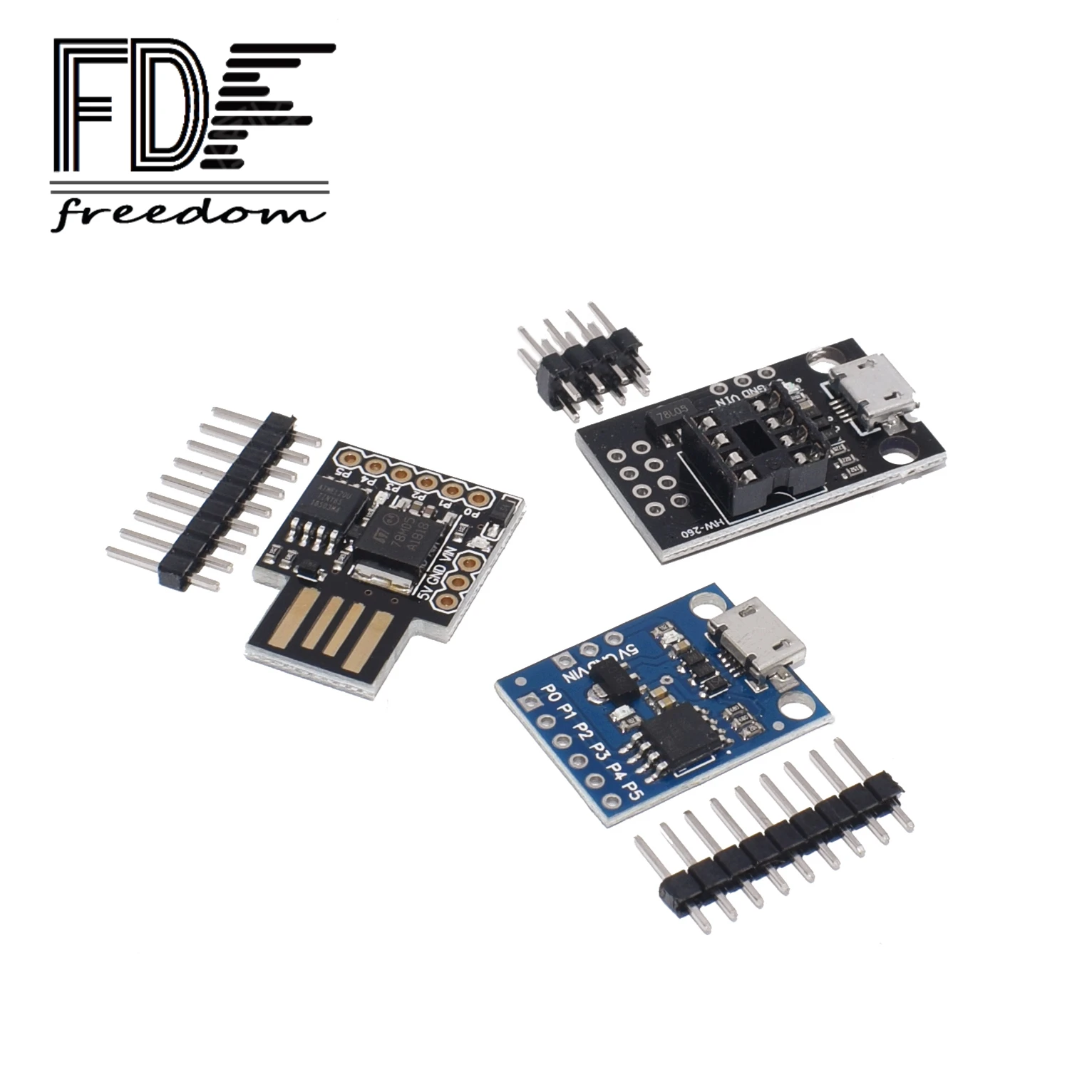 1 шт. синий черный TINY85 Digispark новый Kickstarter IIC I2C USB Micro макетная плата ATTINY85 модуль для
