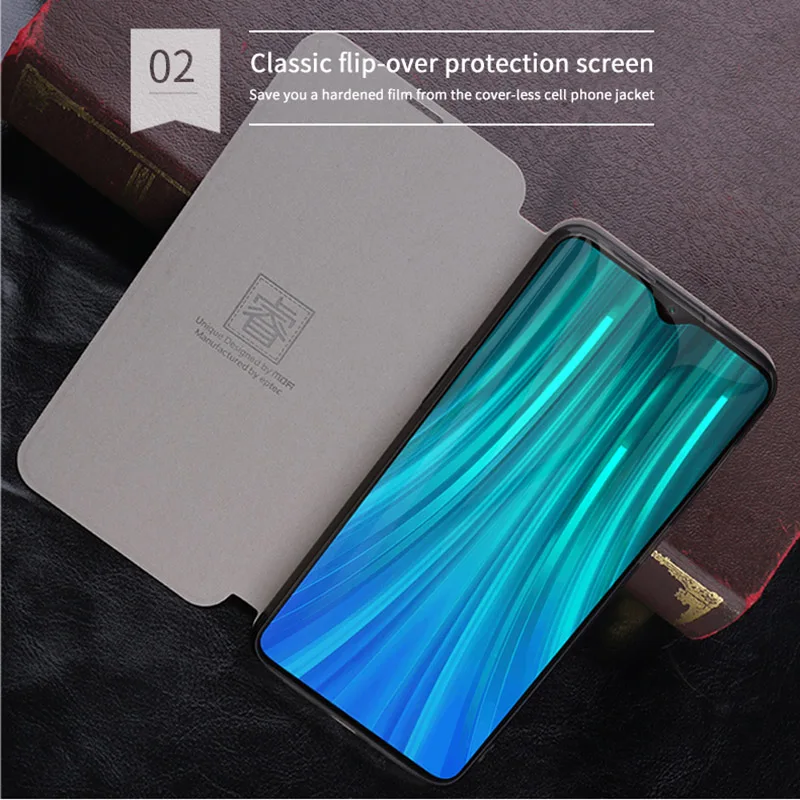 Кожаный чехол MOFi для Redmi Note 8 Pro, флип-чехол для телефона Xiaomi Redmi Note8 Pro, высококачественный чехол для Redmi Note 8 Pro