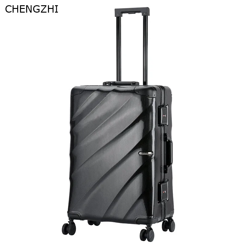CHENGZHI 20 &quot24 дюймов Ретро алюминиевая рама для мужчин бизнес чемодан путешествий