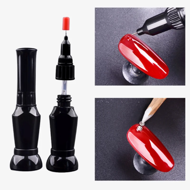 12 мл уф акриловый стразы клей для ногтей накладных прозрачный точечный гель с