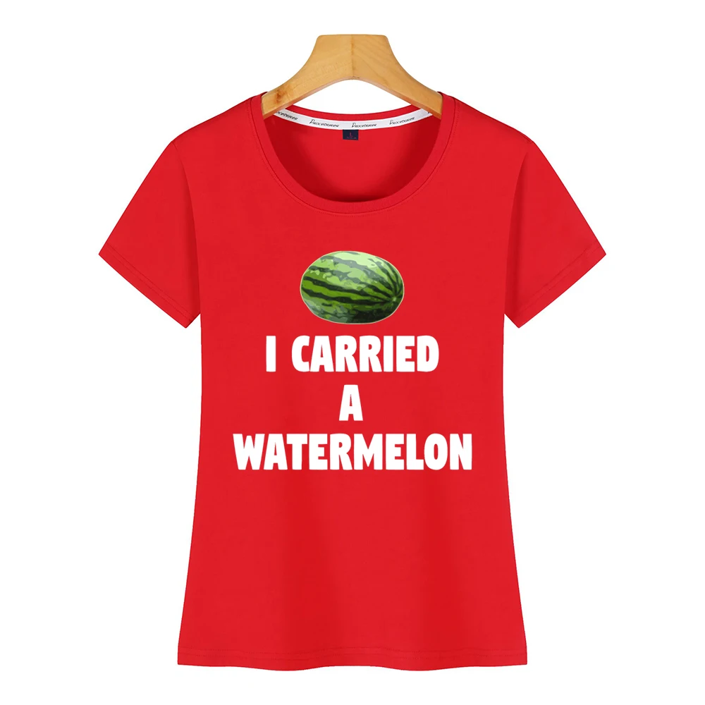 Tops T Shirt Women Dirty Dancing Quote I Carried A Watermelon Vogue Vintage Custom Female | Женская одежда