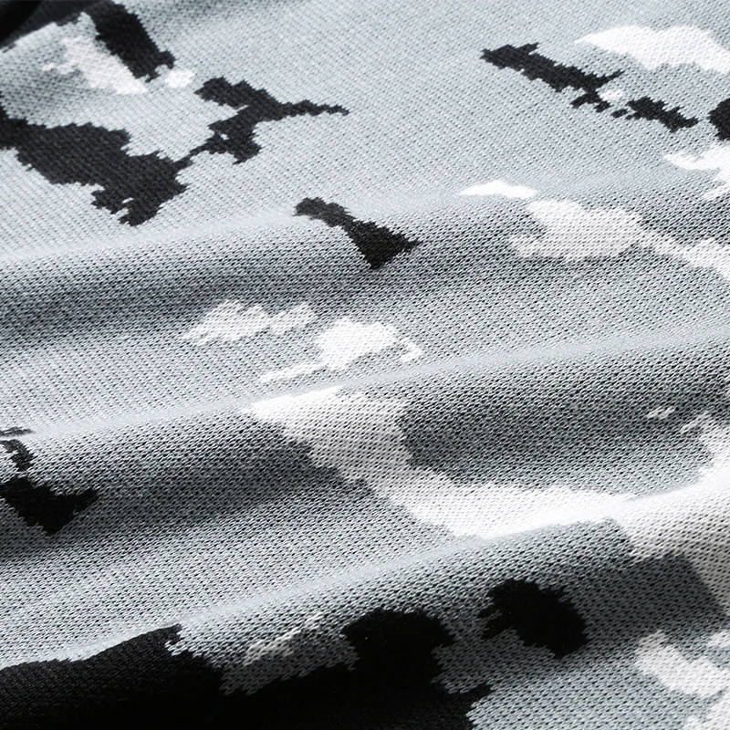 Свитер мужской повседневный с круглым вырезом Хлопковый пуловер длинным рукавом