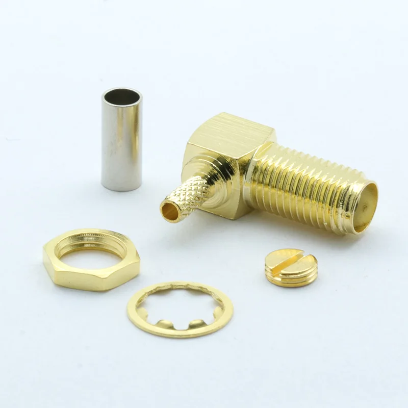Разъем SMA для пайки RG316 RG178 с прямым углом поворота 10 шт./лот|adapter connector|l connectoradapter