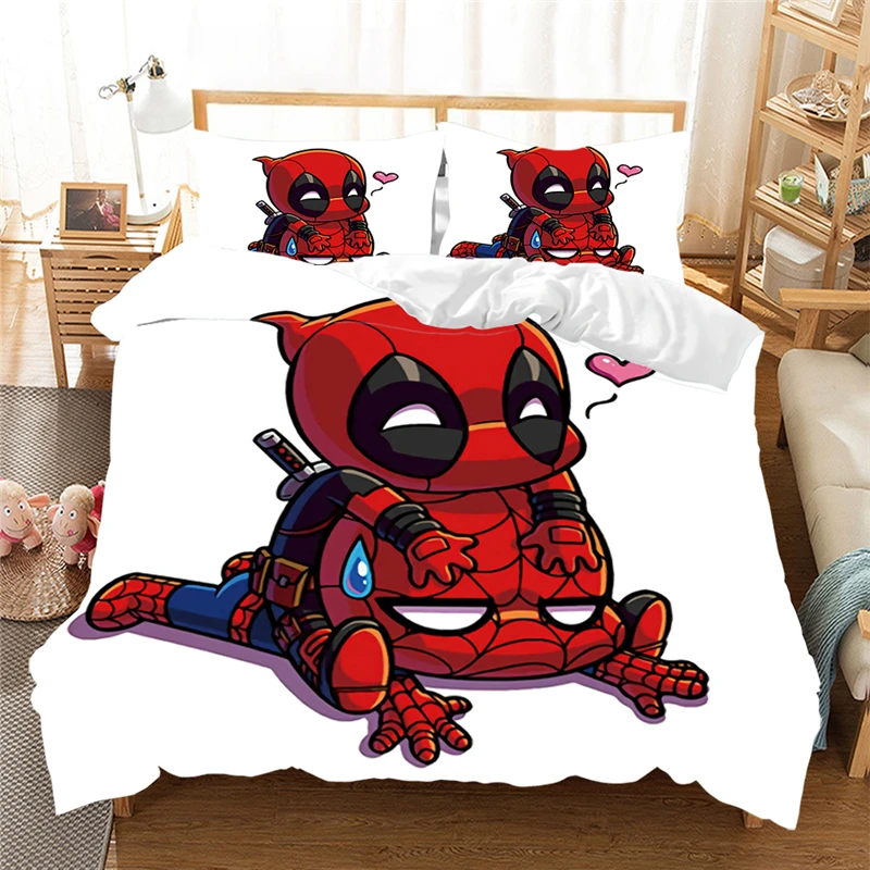 Комплект постельного белья Disney Deadpool пододеяльник наволочка фильм домашний