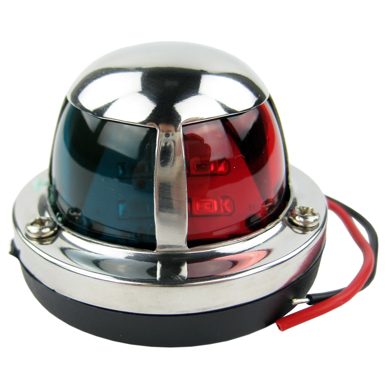 Двухцветный СВЕТОДИОДНЫЙ навигационный фонарь из нержавеющей стали для морской