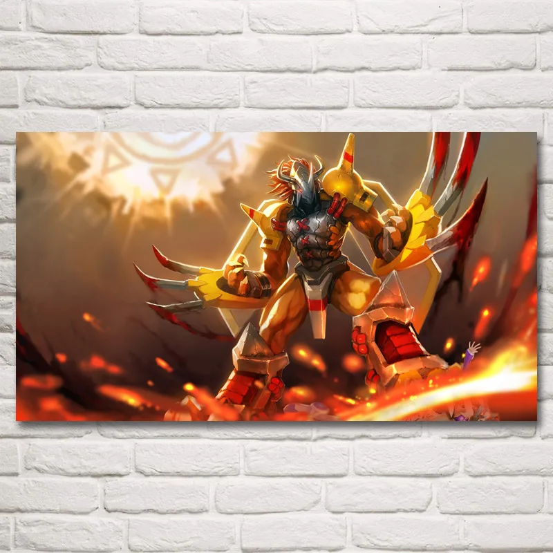 FOOCAME Приключение Дигимонов Angewomon аниме Искусство Шелковый картины настенные