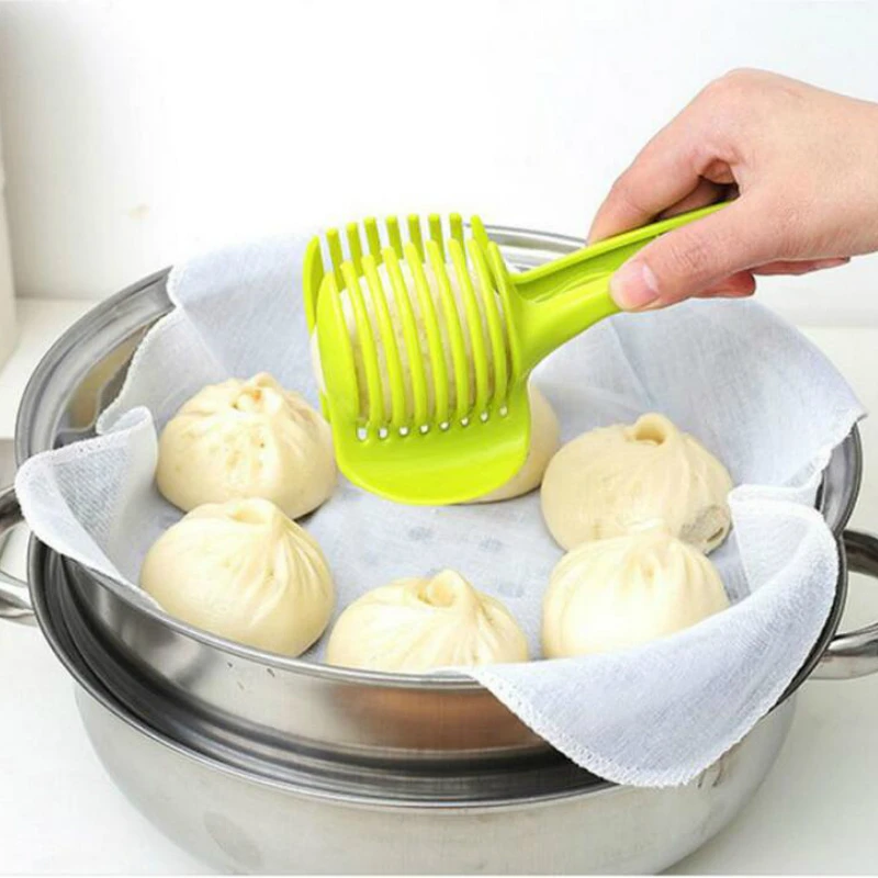 Пластиковый слайсер для томатов резак картофеля фруктов овощей ручной