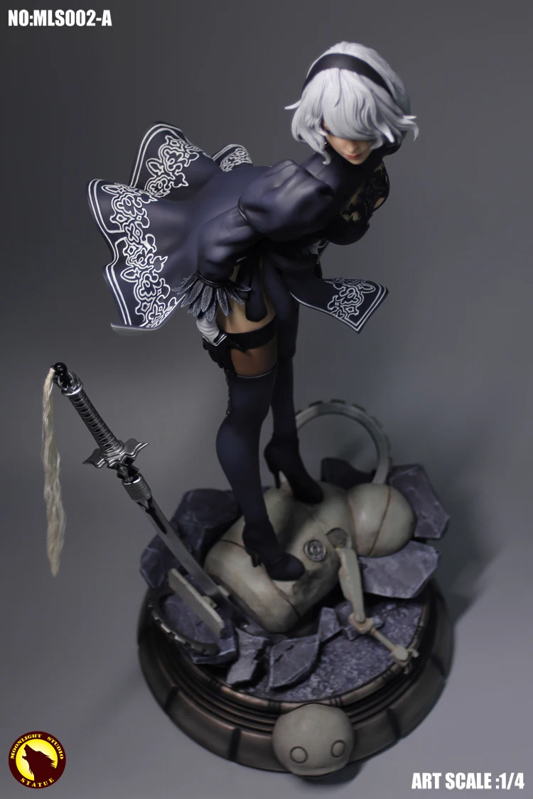 MLS002 1/4 PS4 игровой НИР автоматов 2B YoRHa № 2 Тип статуя фигурку Модель 51 см для любителей подарки