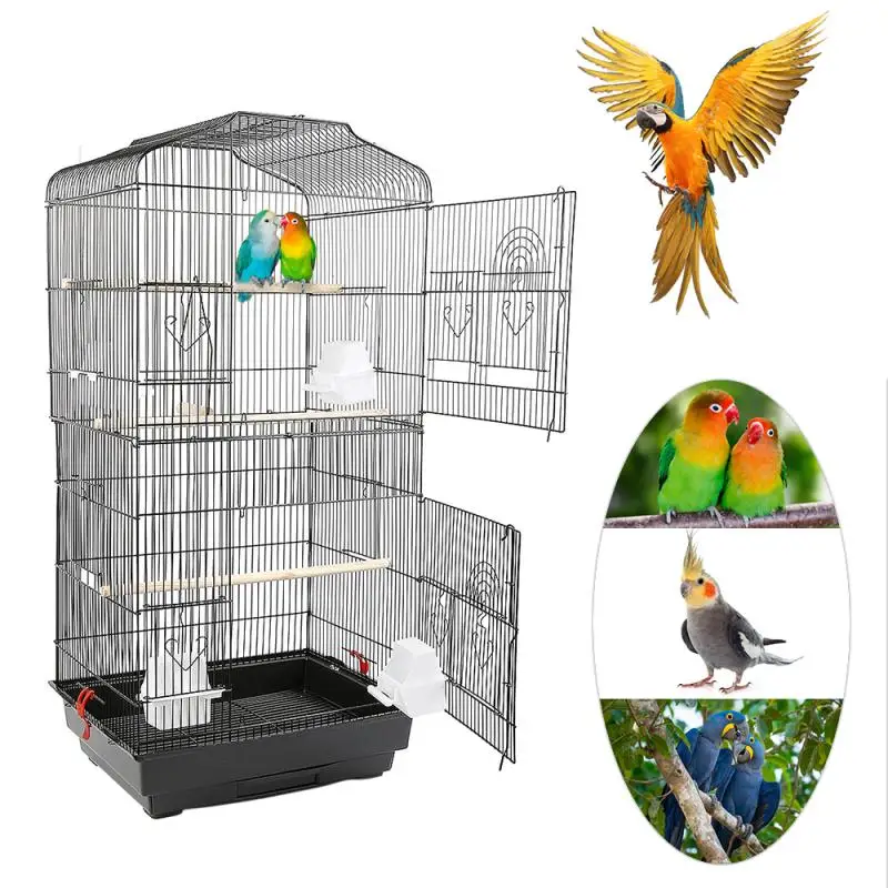 

Металлическая птичья клетка 46*36*92 см, металлическая птичья будка, железная клетка для попугаев, металлическая Пионовая клетка Wren, размножаю...