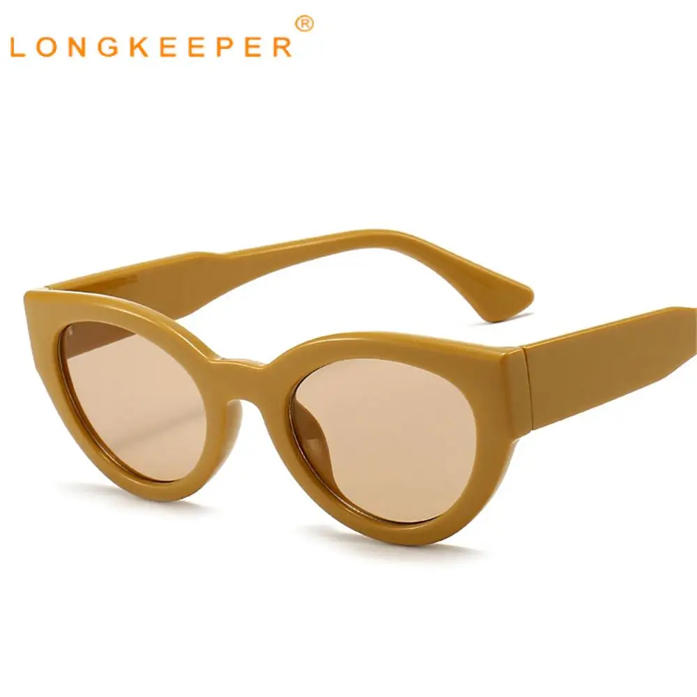 

LongKeeper Small Cat Eye Sunglasses Women 2020 New Trending Oval Sun Glasses Female Vintage UV400 Shades Gafas de sol mujer