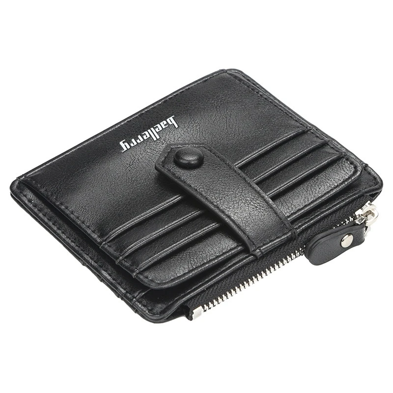 Мужская сумка для карт ультратонкий кошелек на молнии монет много внешней