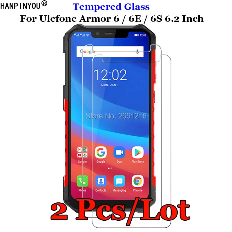 2 шт./партия для Ulefone Armor 6/6E/6 S 6," закаленное стекло 9H 2.5D Премиум Защитная пленка для экрана