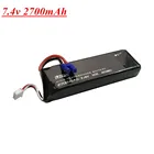 Литий-Полимерный Аккумулятор 7,4 В 2700 мАч для Hubsan H501C H501S X4, запасные части для радиоуправляемого квадрокоптера, дрона 2s 7,4 В, разъем EC2, аккумулятор 10C 20 Втч