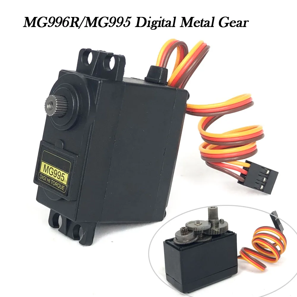 Сервопривод MG996R MG995 15 кг 13 прочный двигатель цифровые металлические шестерни для