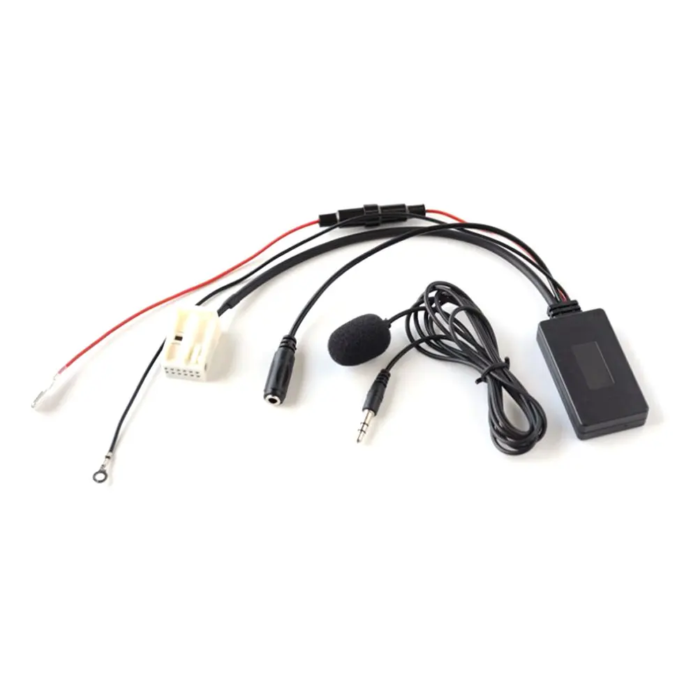 Новый Автомобильный Bluetooth Aux-разъем аудио кабель микрофон гарнитура адаптер для