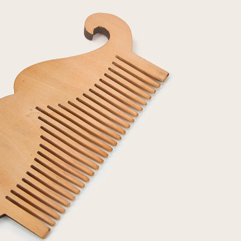 

Natural Mahogany Men's Comb Beard Comb Beard Care Anti-Static Wood Comb Hair Care Tool Round Brush Comb
