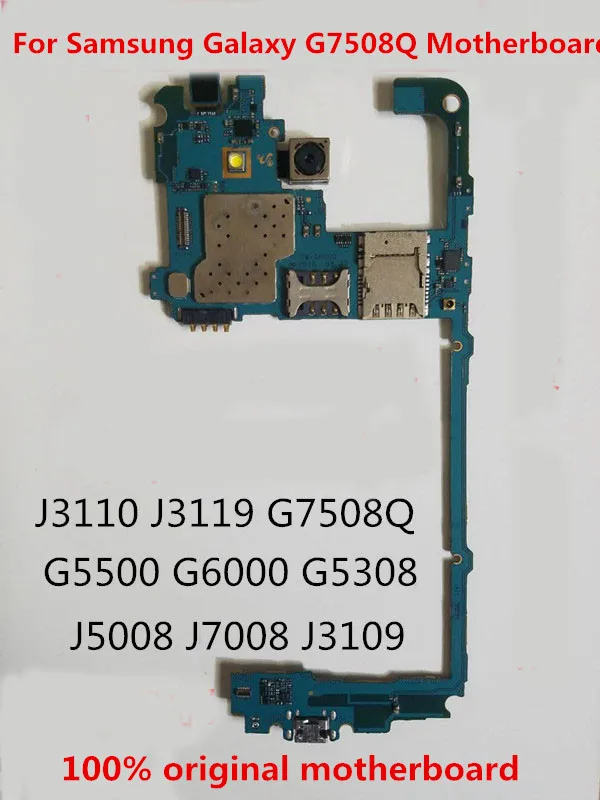 Материнская плата для Samsung Galaxy G7508Q 100% оригинал разблокированная | Мобильные