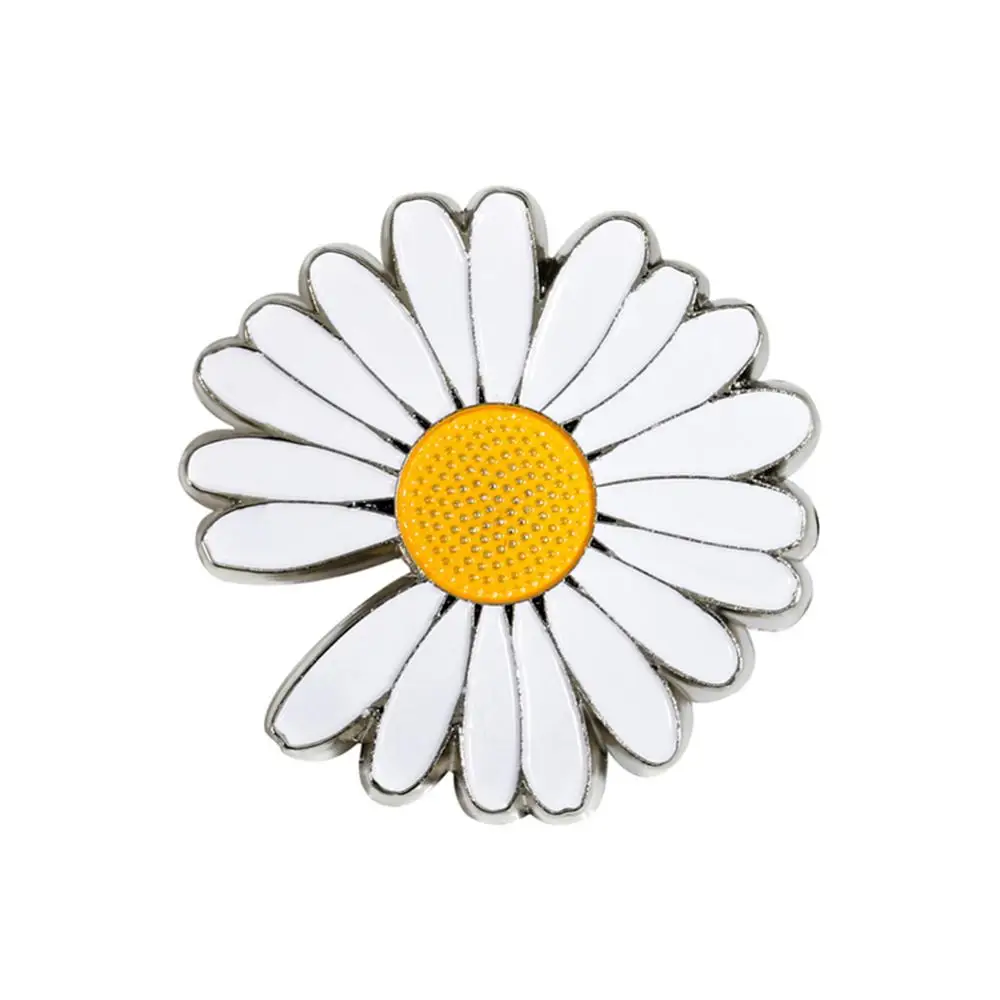 

Fashion Rhinestone GD Brooch Light Daisy Flower Button Pins Denim Clothes Lapel Pins cute shoe Accessories Jewelry For Woman