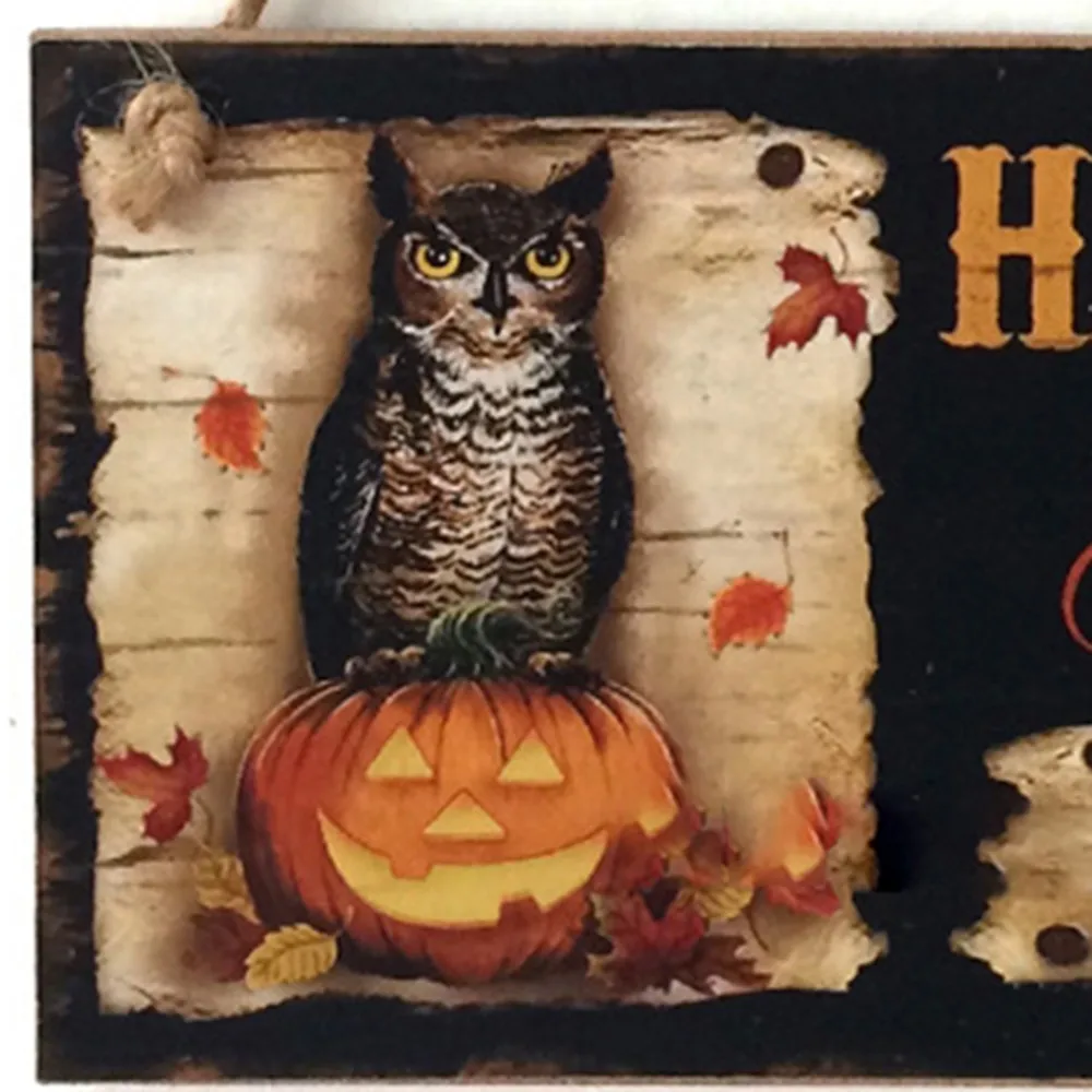 Деревянные Ремесла Висячие доски на Хэллоуин деревянные привидения фестиваль