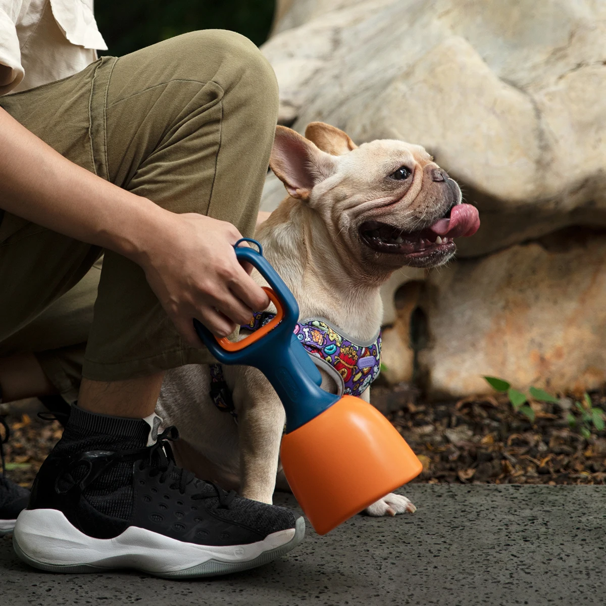 Dog Pooper Scooper Long Handle Pet Poop Scoop with Bag Dispenser Outdoor Clean Pick Up Waste Picker Cleaning Tools |