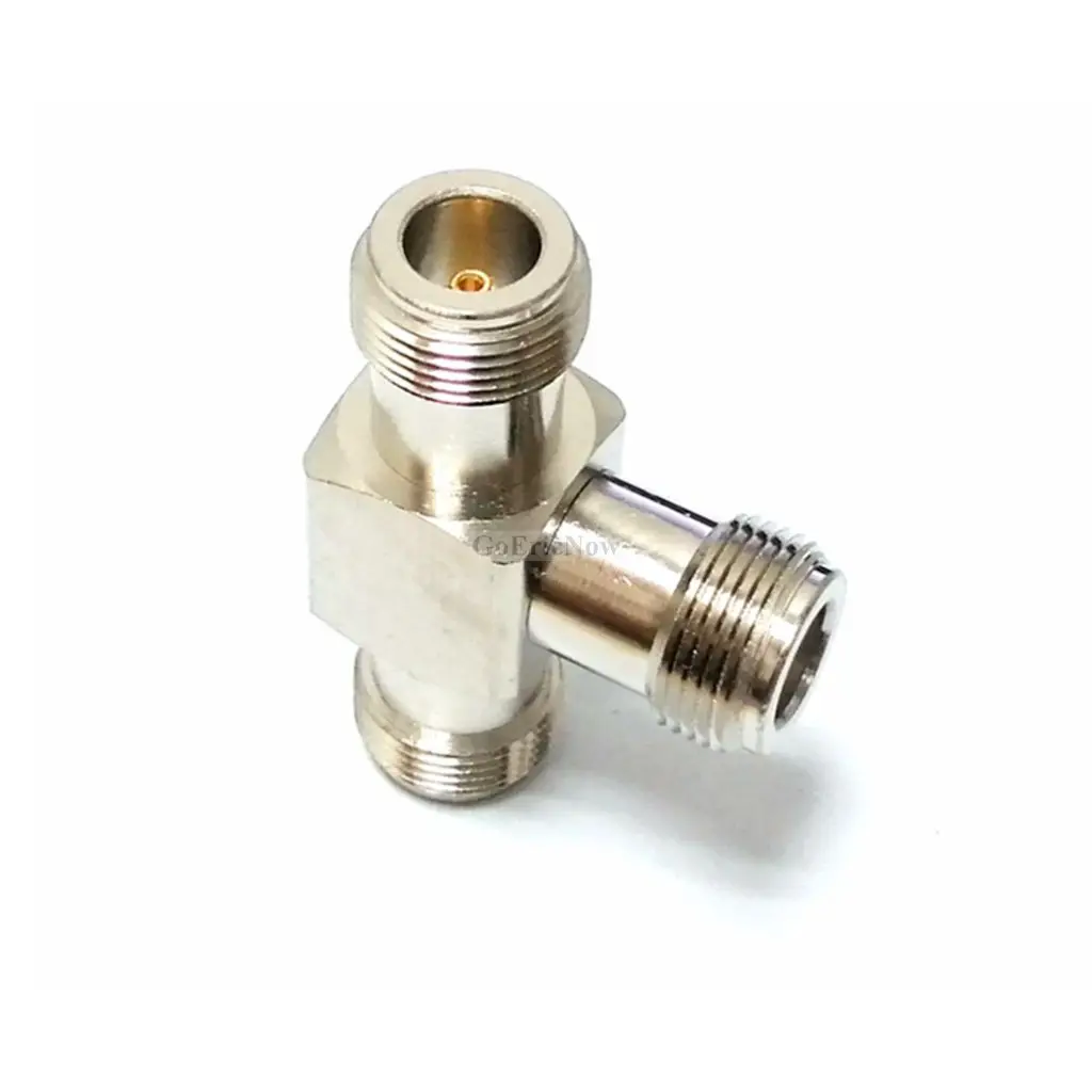 1 pcs RF Coaxial N Female To F Connector Triple T Shaped Adapter 3-Way Splitter For Moble Signal Booster Repeaster | Обустройство