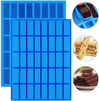 2pcs rectangle silicone mold 40 cavity soap bar mould for diy home soapchocolates making