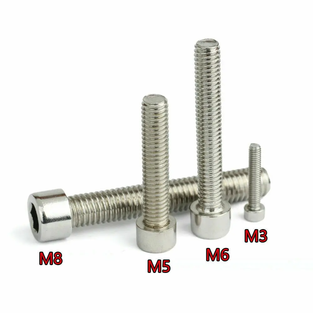 10pcs M8 Metric Hex S10pcsocket Cap Head Screw Allen Bolt Stainless Steel | Обустройство дома