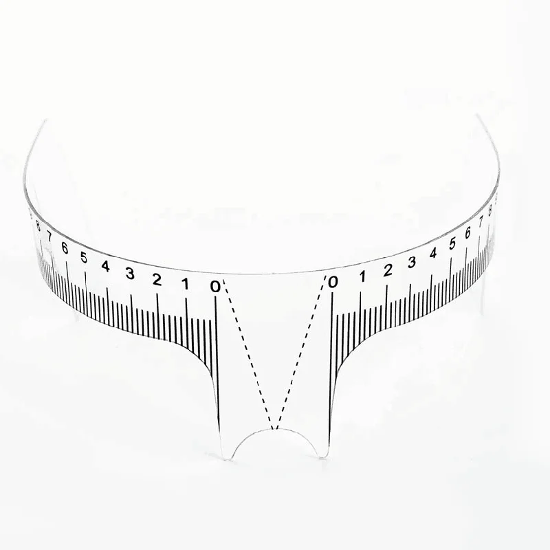 1 шт. многоразовая полупостоянная линейка для бровей измерительный инструмент