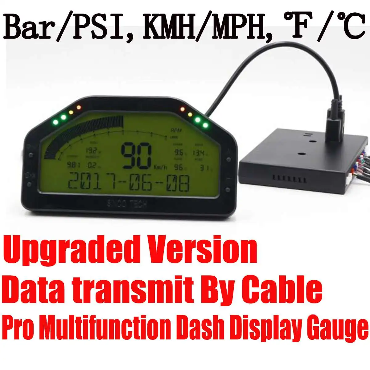 9 в 1 приборной панели автомобиля гонки DPU Rally Car Race Gauge Dash Цифровой датчик ЖК