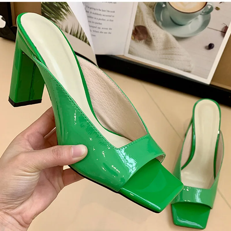 

2020 Retro Gladiator Sandals Women Open Toe Green Gold High Heel Shoes Woman Sexy Party Shoes