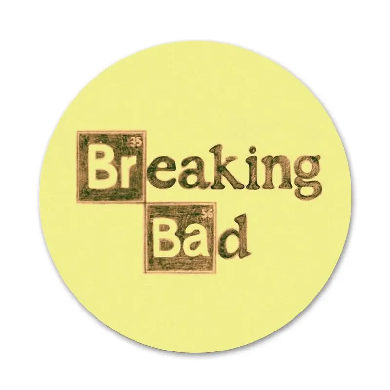 

Heisenberg Breaking Bad Badge Brooch Pin Accessories For Clothes Backpack Decoration gift