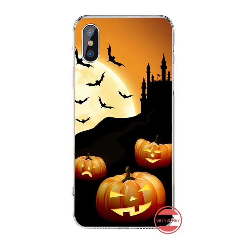 

Pumpkin Halloween Bat Witch Boo protective Phone Case funda For iphone 12 5 5s 5c se 6 6s 7 8 plus x xs xr 11 pro max