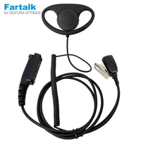 earpiece d hanging headset mic for sepura stp8000 stp8030 stp8035 stp8038 stp8040 walkie talkie two way radio headphone earphone