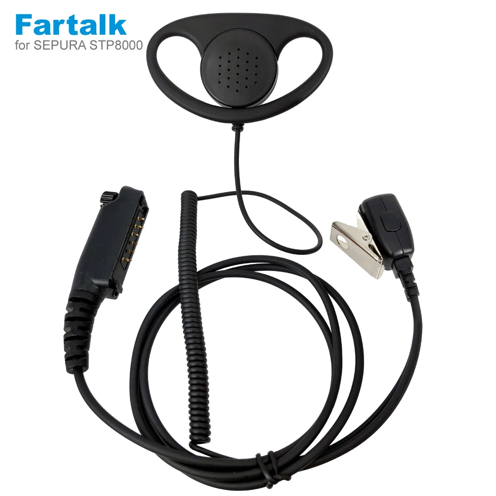 Наушник D подвесная гарнитура микрофон для Sepura Stp8000 Stp8030 Stp8035 Stp8038 Stp8040 рация