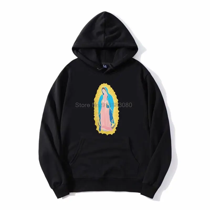 

Дева Мария Дева мадора Гуадалупе Дева мадона Our Дамская толстовка унисекс мужские флисовые толстовки с капюшоном Толстовка Harajuku уличная од...