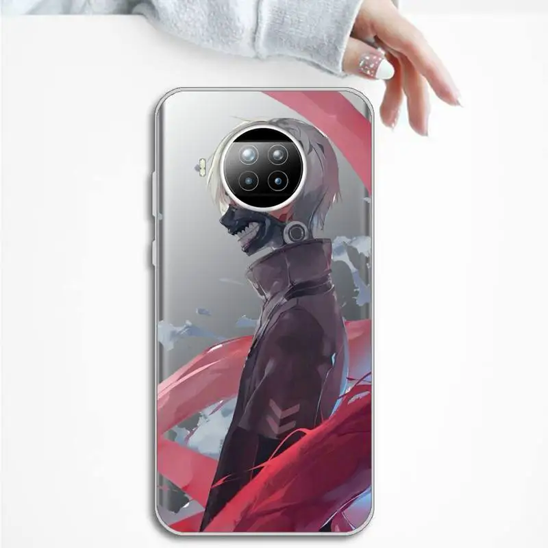 

Anime Tokyo Ghouls terror horror Phone Case Transparent for Xiaomi Redmi note 10 t 8 9 pro lite 11