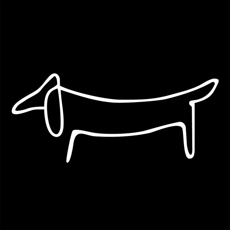 

Car Sticker Dachshund Dog Creative Cartoon Window Decal Accessories PVC Waterproof Sunscreen Decal 14* 6.1cm