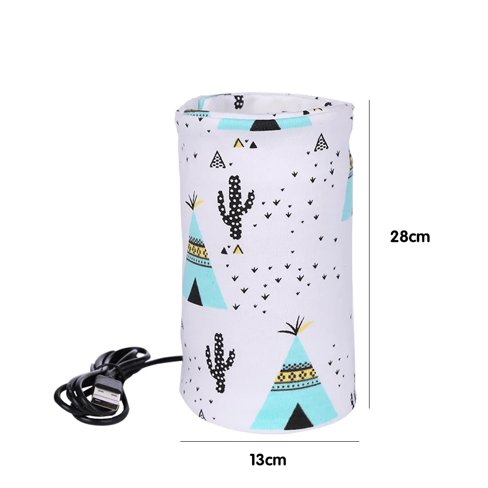 

USB Milk Warmer Insulated Bag Baby Nursing Bottle Cover Warmer Heater Bag USB Travel Cup Insulated Bag Infant Feeding Bottle Bag