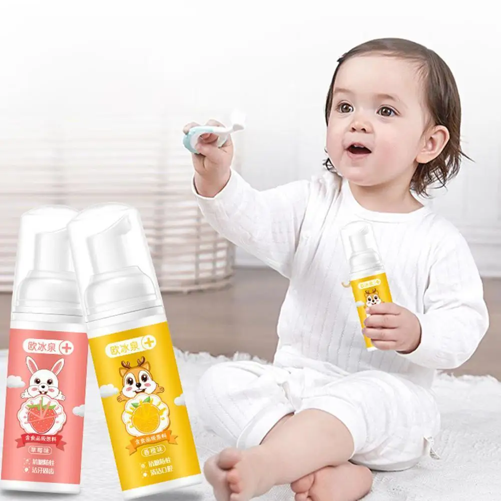 

Children's Probiotic Toothpaste Children Can Swallow Mousse Foam Toothpaste Household 60ml Liquid Toothpaste