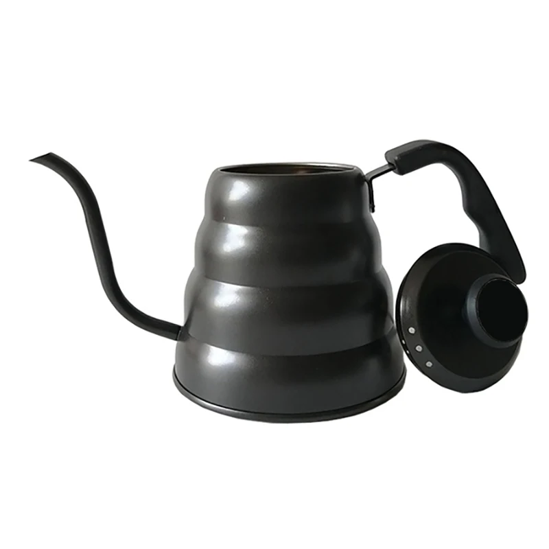 

1.2L Stainless Steel Gooseneck Coffee Pot Pour-Over Coffee Kettle with Filter Hand Drip Coffee Pot Tea Percolator Teapot